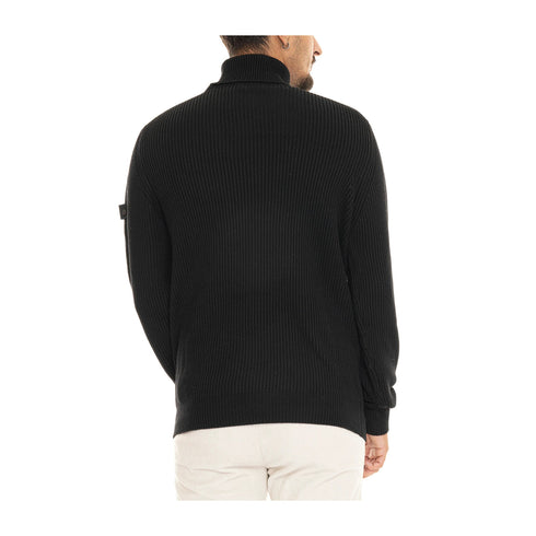 Peuterey Dolcevita Maglia Uomo Dolcevita Evros 01 Nero A24 - PEUTEREYEVROS01 - NER - S - Francavilla Moda